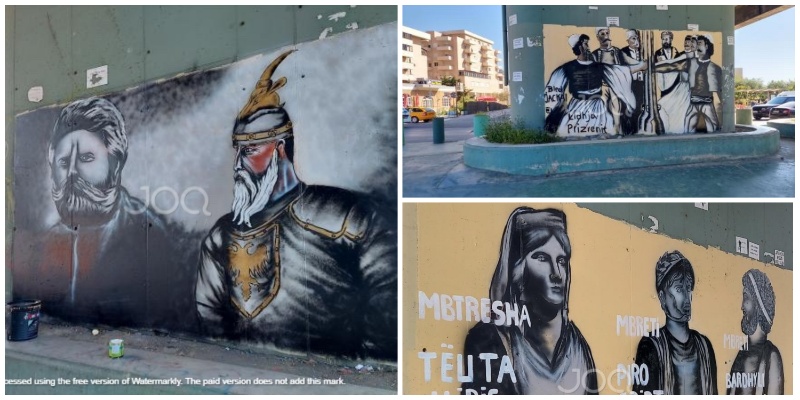 Nga Teuta te Skënderbeu e Adem Jashari, artisti “vulos” historinë në Urën e Dajlanit në Durrës