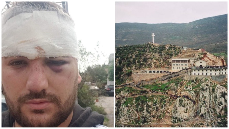 Plas grushti në Kishën e Laçit, rojet private konfliktohen me shitësit ambulantë