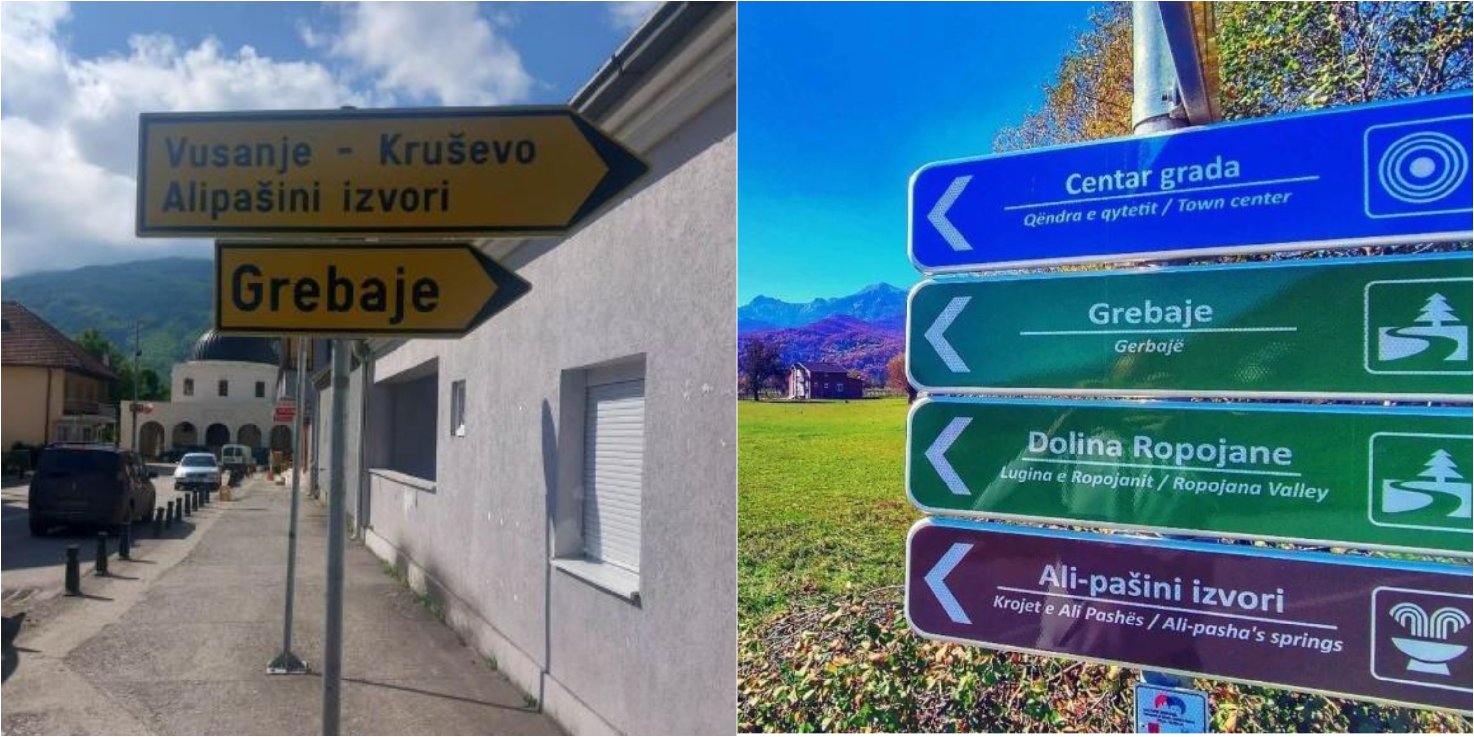 Mali i Zi heq tabelat me gjuhën shqipe