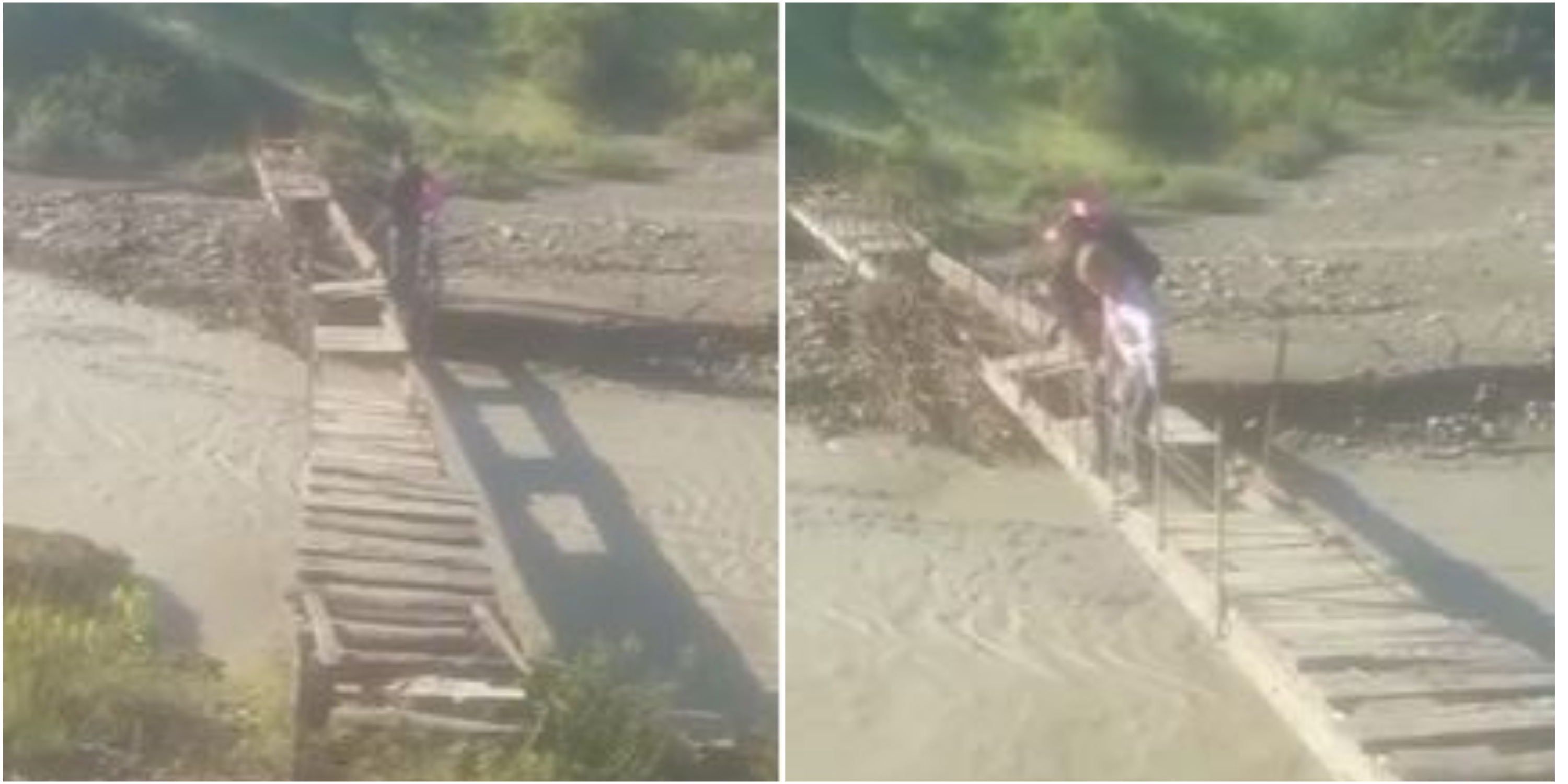 Fëmijët e fshatit Belesovë rrezikojnë jetën në urën pa dërrasa