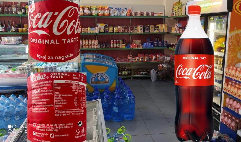 “Coca-Cola” serbe pushton marketet shqiptare