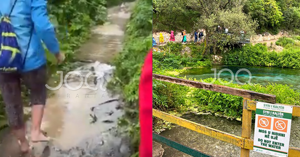 Rruga te Syri i Kaltër në mëshirë të fatit, qytetari: Kalohet vetëm me çizme! Po treni që u premtua ku është?