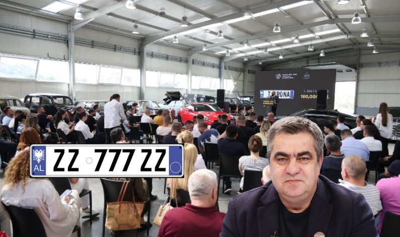 Blendi Gonxhe bën lekun letër/ 4,3 MLN targa ZZ 777 ZZ në ankand
