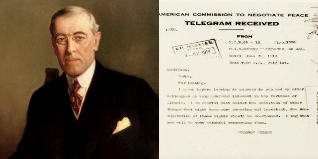 Zbulohet telegrami i presidentit amerikan Wilson për Shqipërinë: Mos u ngutni, tregohuni shumë të kujdesshëm