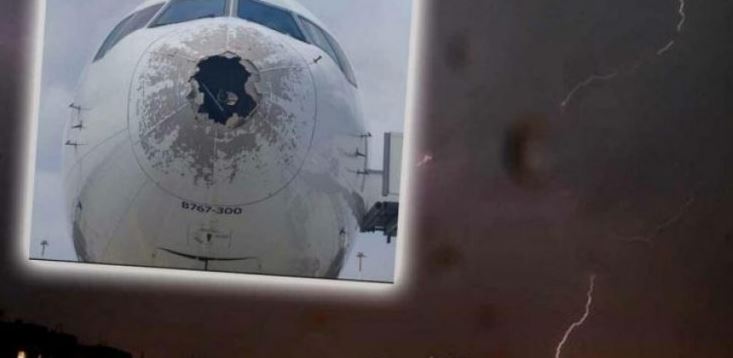 Moti i keq në Itali/ Breshëri dëmton aeroplanin që u ngrit nga Malpensa
