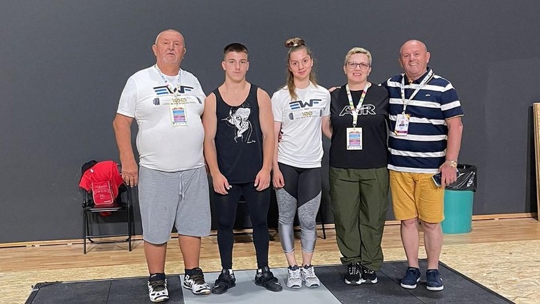 Tjetër medalje në Kampionatin Evropian, 15-vjeçari Samoel Rrasa fiton të bronztën në peshëngritje