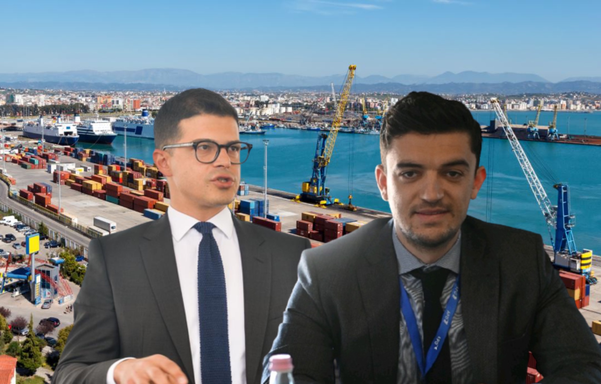 Pirro Vengu dhe kushëriri i tij drejtues të Portit të Durrësit dhe kompanisë së kullave “Alabbar”