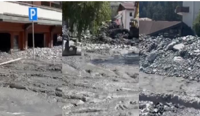 Video/ Lumi në Itali shpërthen argjinaturën, mbulon qytetin me ujë e baltë
