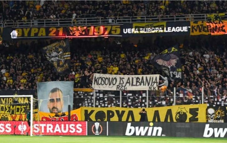 “Kosova është Shqipëri”/ Klubi grek: Të neveritur nga pankarta, do i përjashtojmë