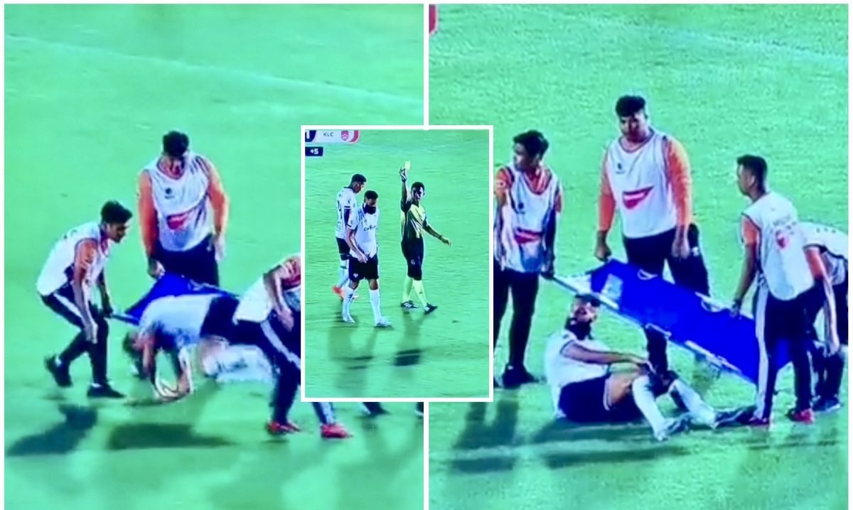 Pamjet bëhen virale, futbollisti shqiptar rrëzohet vetë nga barela për të vonuar lojën