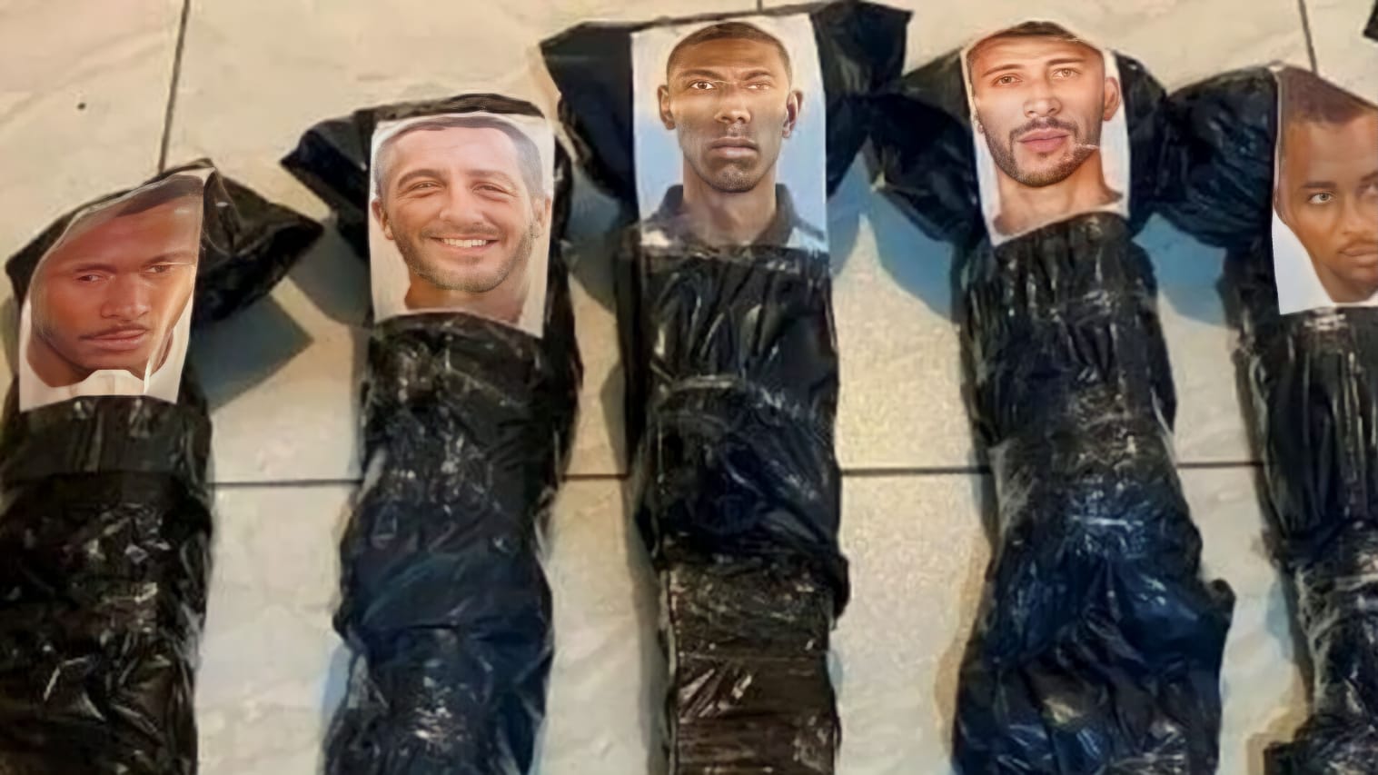 Tifozët tmerrojnë futbollistët, qese kufomash me fotot e tyre