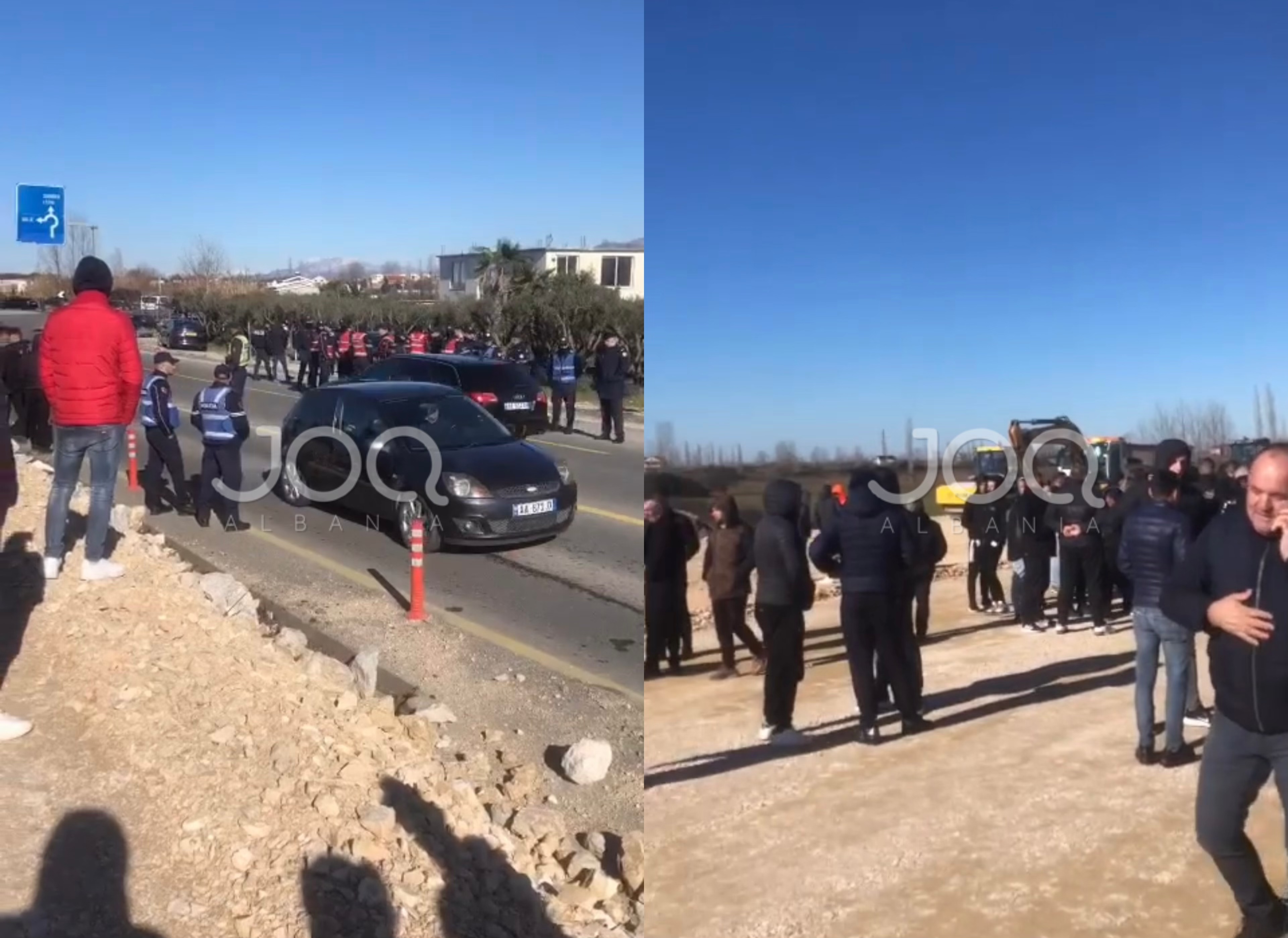 Protestojnë qytetarët në Thumanë: Po na detyrojnë të paguajmë rrugën, dëmtohen bizneset