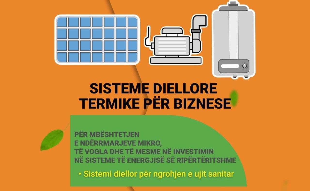 Hapet thirrja publike për instalimin e sistemit diellor për ngrohjen e ujit sanitar
