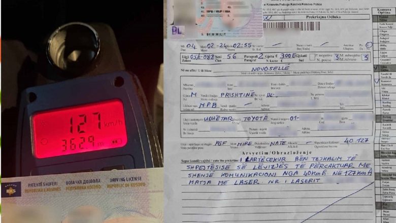“Fluturuan” duke vozituar, dy gjilanasve iu merret patentë shoferi dhe dënohen me 300 euro