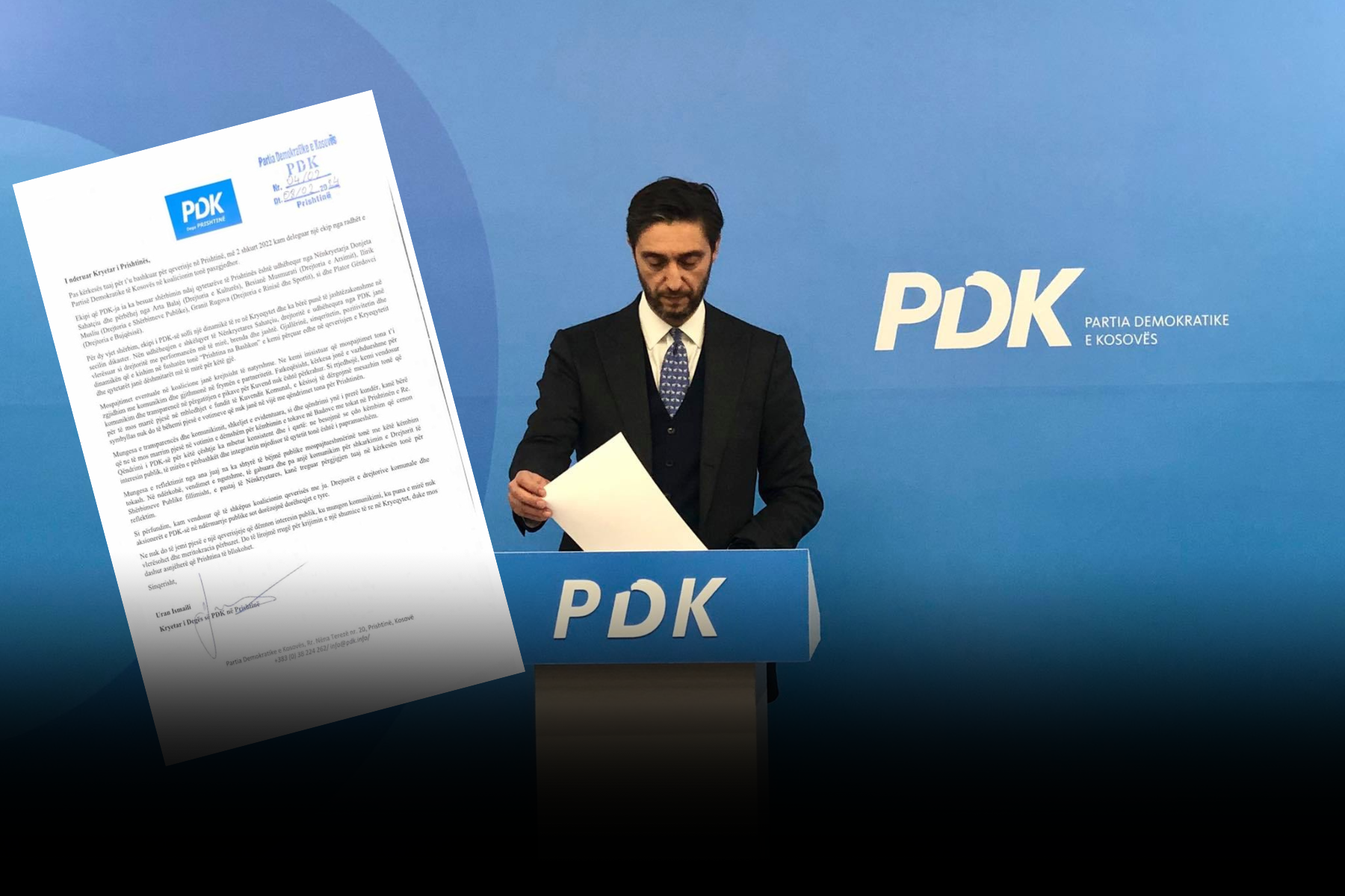 Zyrtare: LDK dhe PDK ndahen në Prishtinë