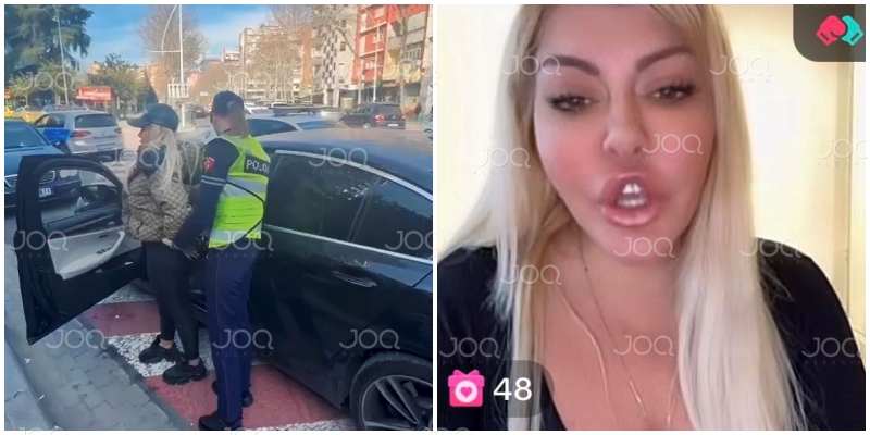 Bjondja me BMW dhe xhup Gucci i arratiset policisë dhe hyn live në TikTok