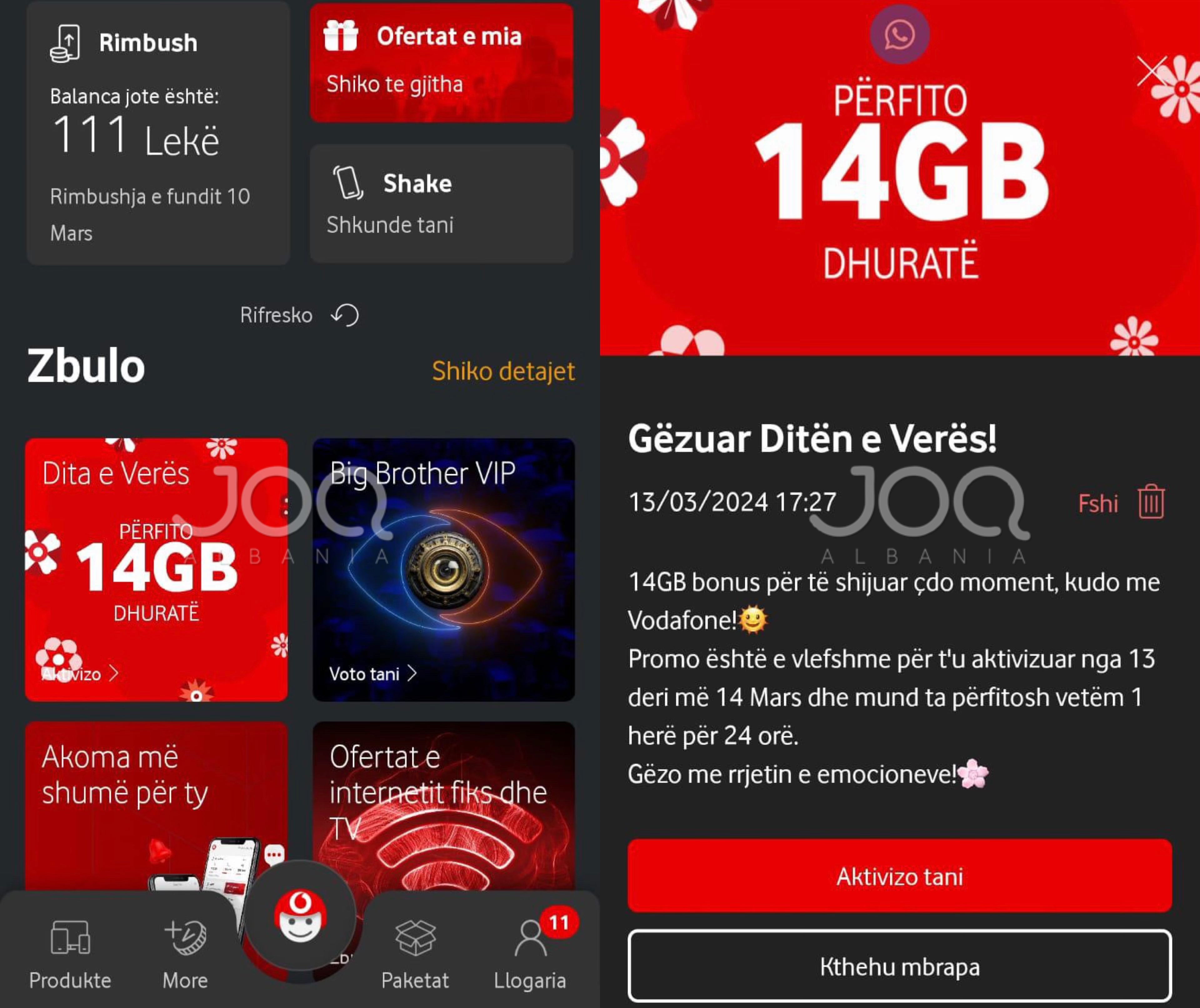 “Vodafone të mashtron edhe kur bën dhurata, më ikën 25 mijë lekë për Ditën e Verës”