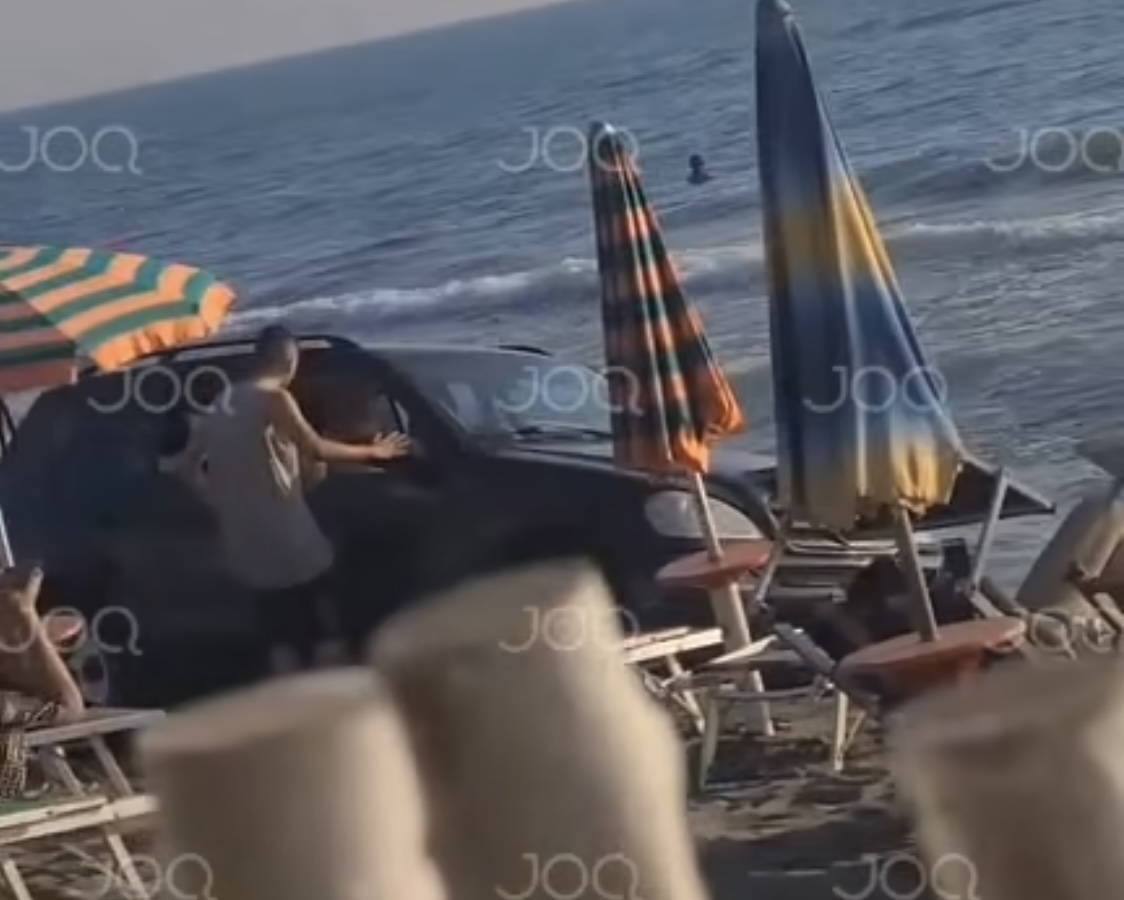 JOQ e denoncoi, gjobitet me 60000 lekë shoferi që u fut me makinë në bregdet