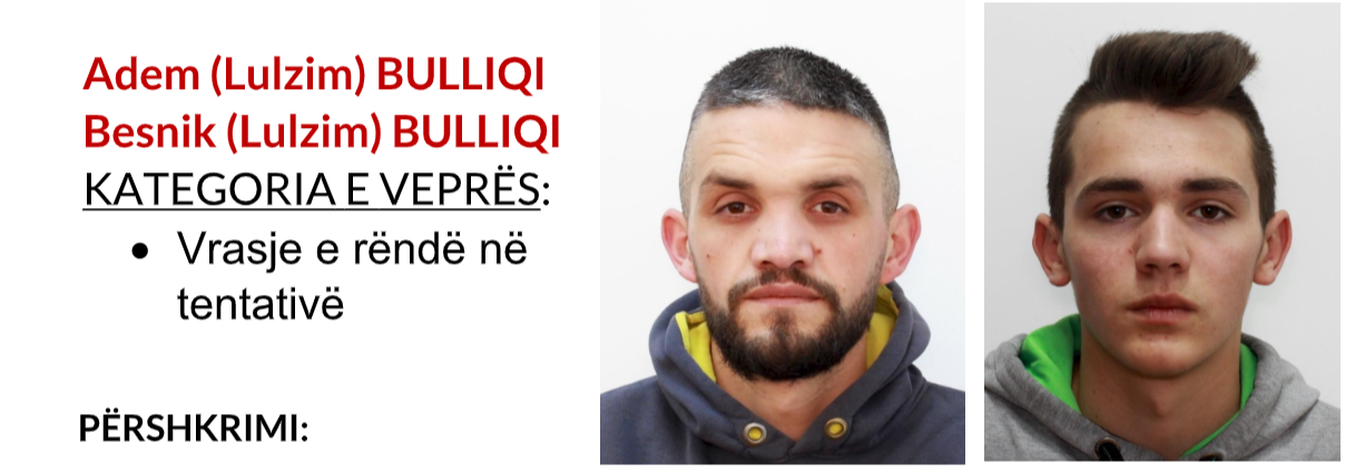 Arrestohen dy vëllezërit Bulliqi në Pejë, tentuan të kryenin vrasje