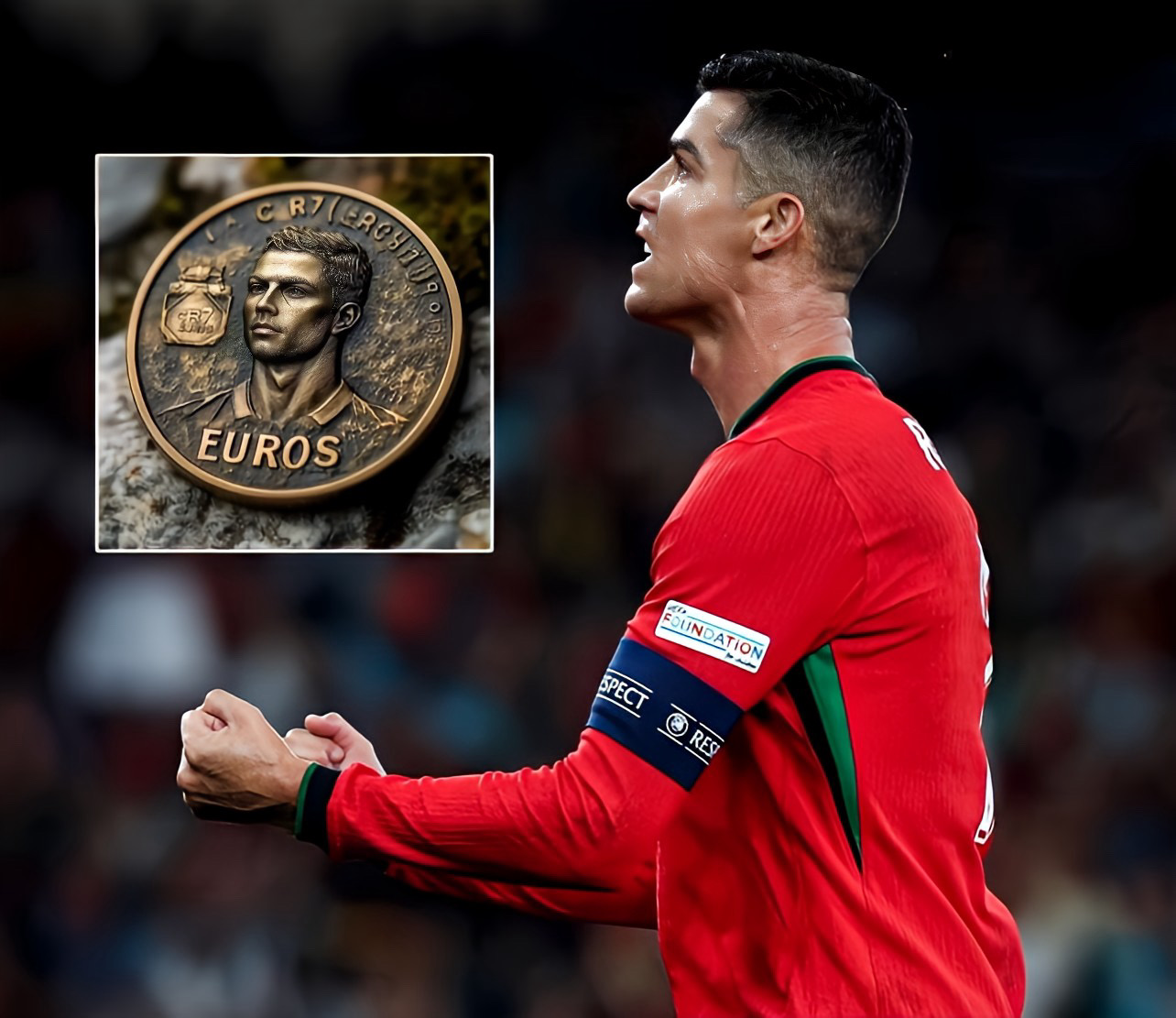 Portugalia do hedhë në treg monedhën 7 Euro me fytyrën e Ronaldos