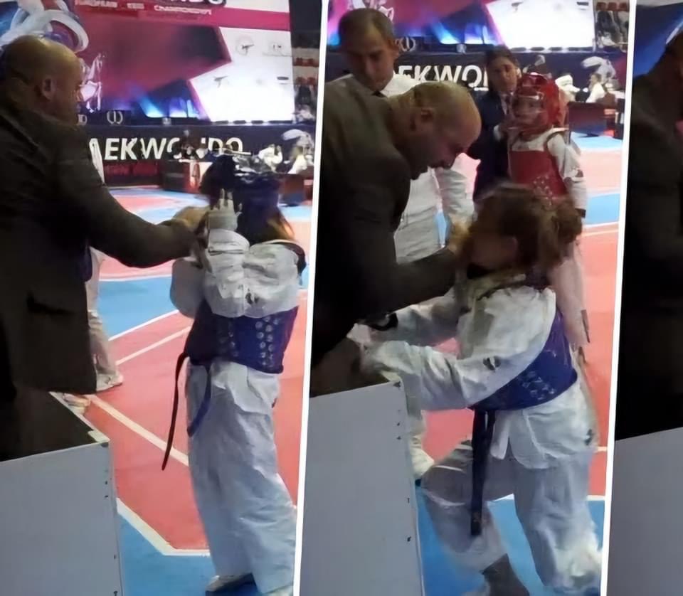 Trajneri qëllon me shpullë të bijën 8-vjeçare se humbi kundër rivales serbe në Taekwondo