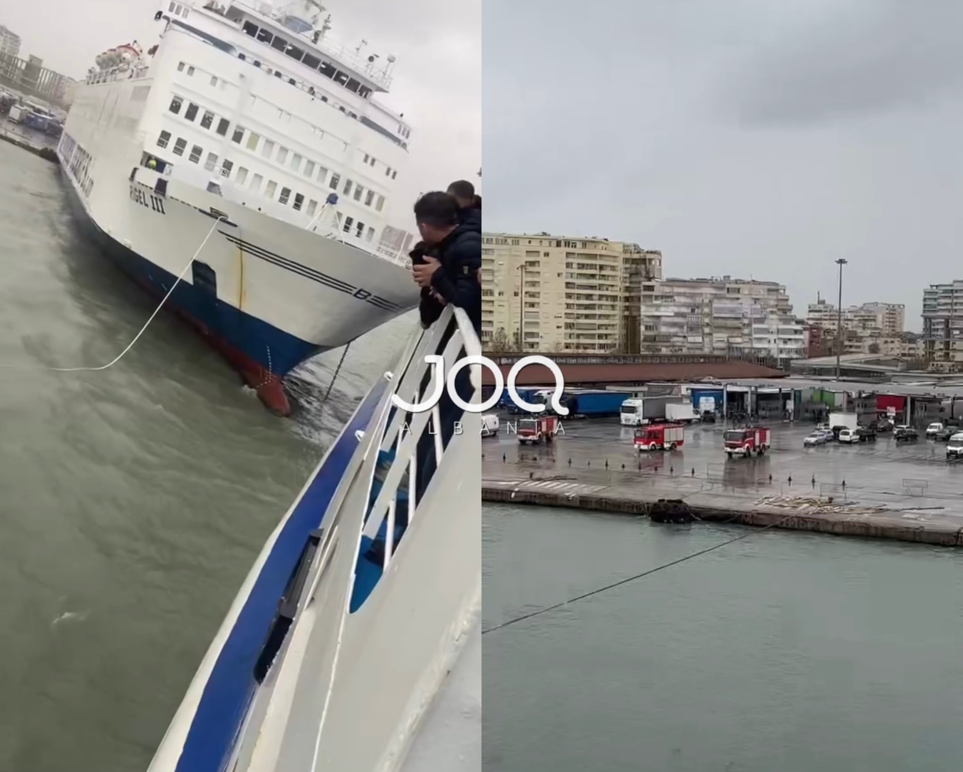 Përplasen dy tragete në Portin e Durrësit, mbi 1500 pasagjerë të bllokuar prej disa orësh