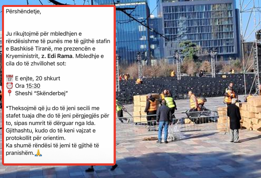 “Do jeni përgjegjës për stafin tuaj”, punonjësit e bashkisë sot në protestë