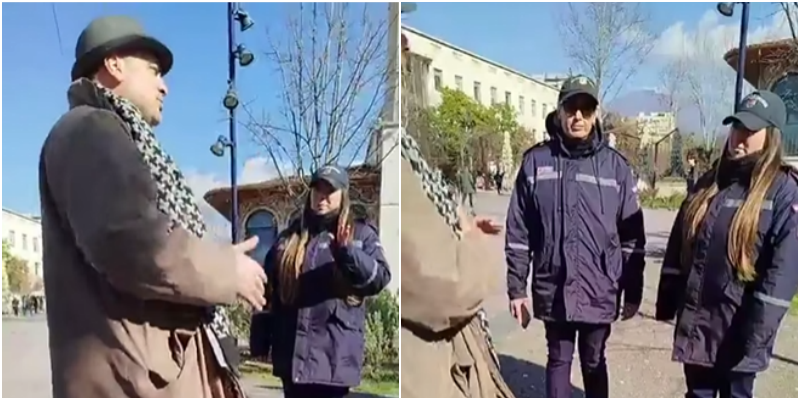 Po mblidhte firma për partinë e tij, avokati Goxhaj përplaset me Policinë Bashkiake