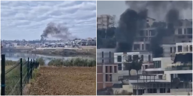 Pas betonizimit, liqenit të Farkës i del tymi i zi: Inertet digjen mes kullave