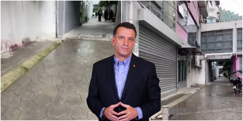 Ujërat e zeza pushtojnë rrugët mes pallateve të Tiranës, bashkia s’lëviz