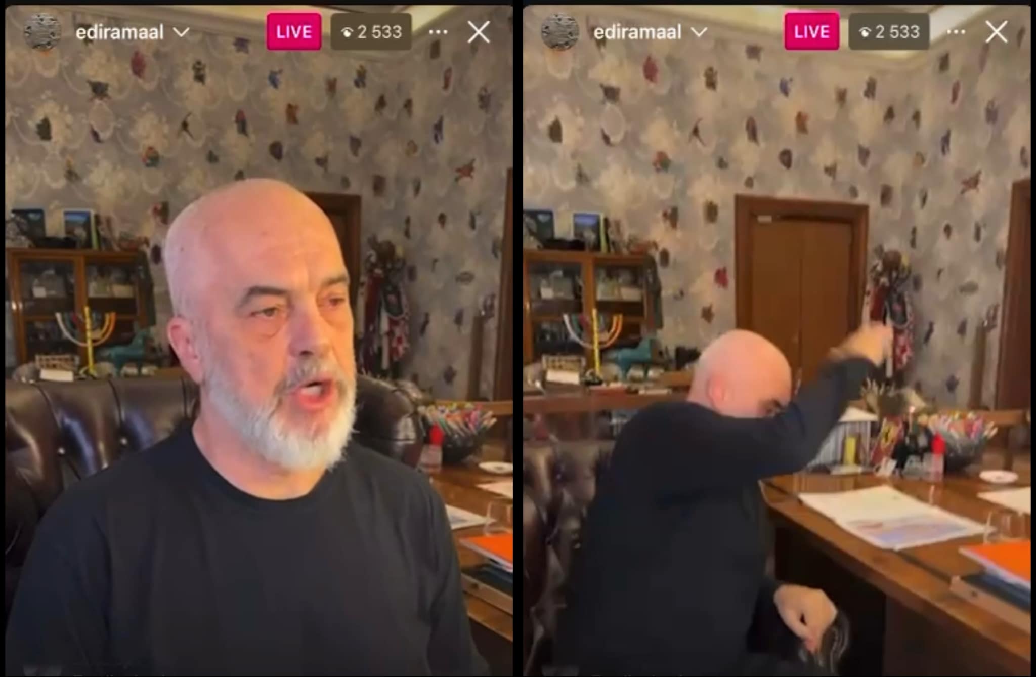 Çfarë ndodhi me Ramën? Me nerva shfryn LIVE: F*ck you!
