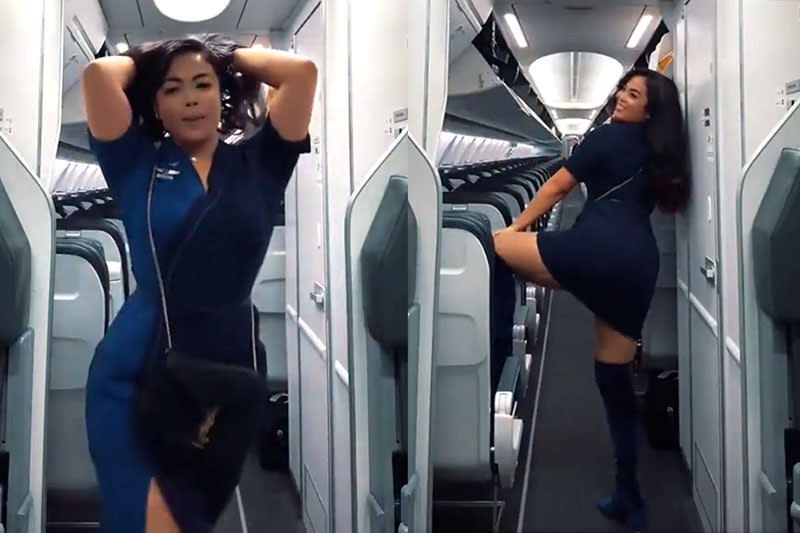 ‘Ç’të keqe ka?’/ Videoja virale në TikTok, pushohet nga puna stjuardesa që bëri twerk në avion