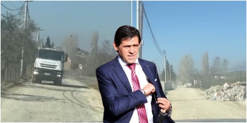 Rakip Suli është betuar që s’do e rregullojë, rruga “Argjinatura” kthehet në gërmadhë inertesh