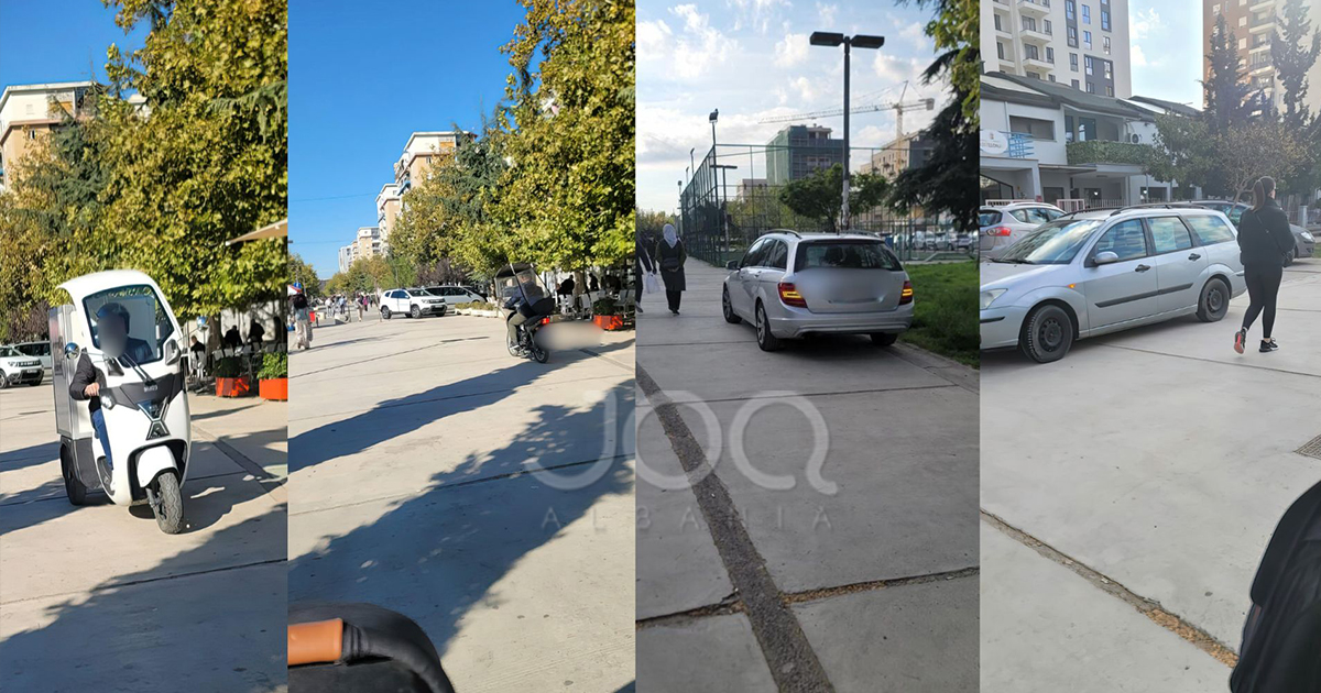 Parku i fëmijëve shndërrohet në “pistë garash” me makina