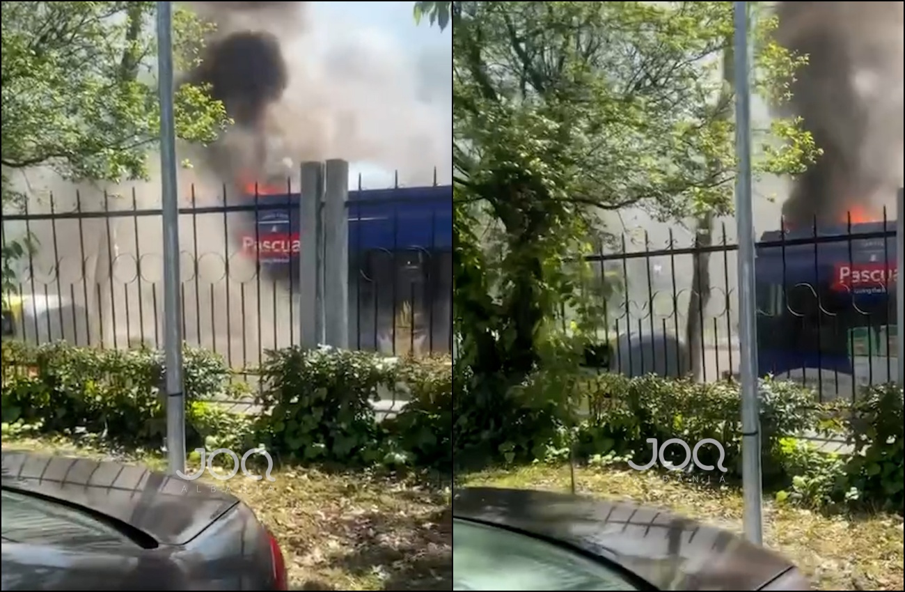 Përsëri incident me urbanët e Unazës, autobusi merr zjarr në mes të ditës