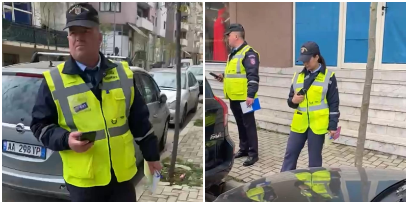 Policia Bashkiake s’i njeh më vizat e bardha, qytetari gjobitet për parkim të gabuar