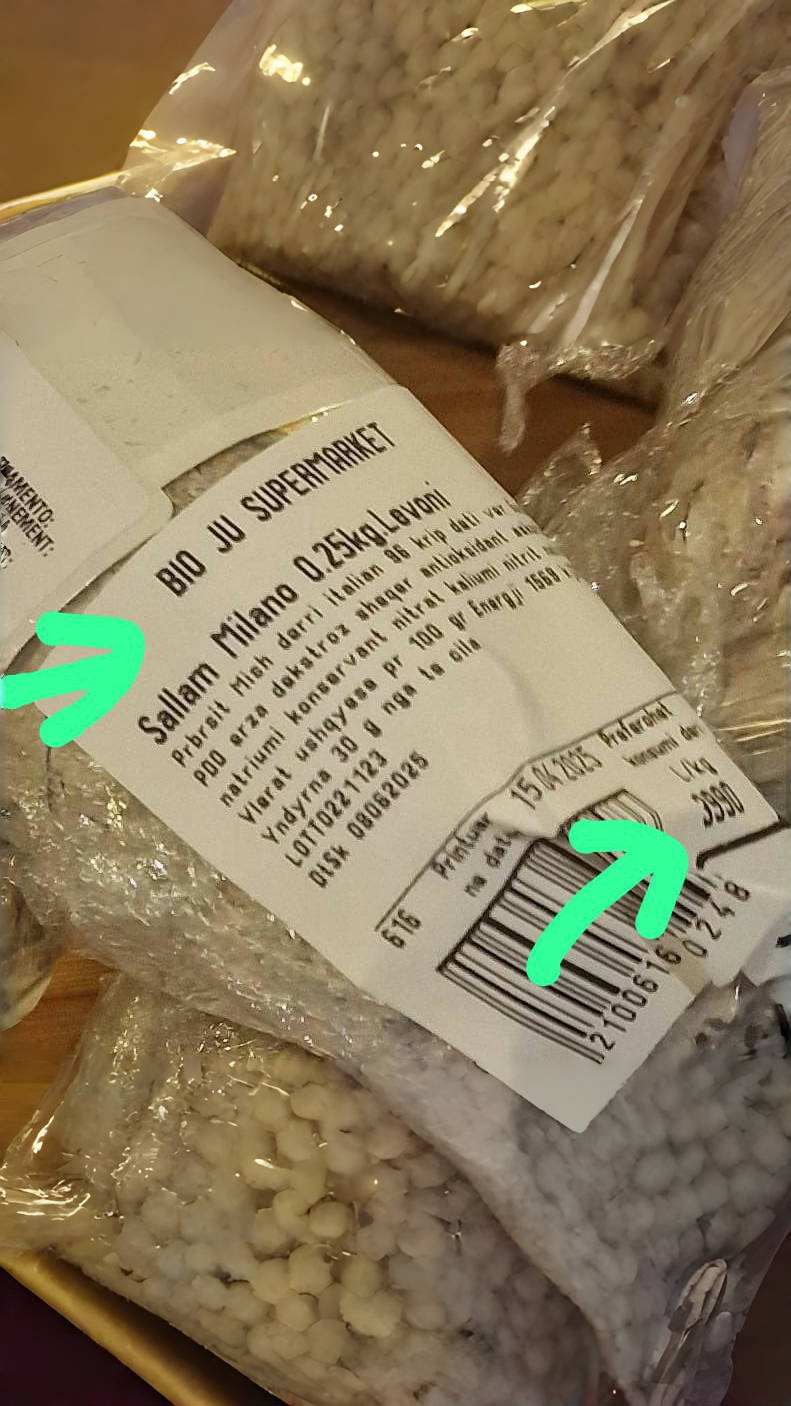 “Sallami që në Itali kushton 25 euro/kg, tek BIOJu shitet 39.900 lekë/kg!“