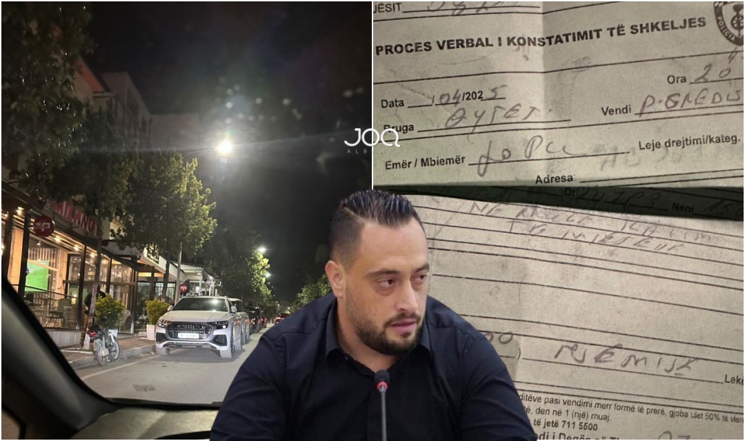 Qytetari gjobitet pranë lokalit të Elton Arbanës në Shijak, policia mbyll sytë për të fortët