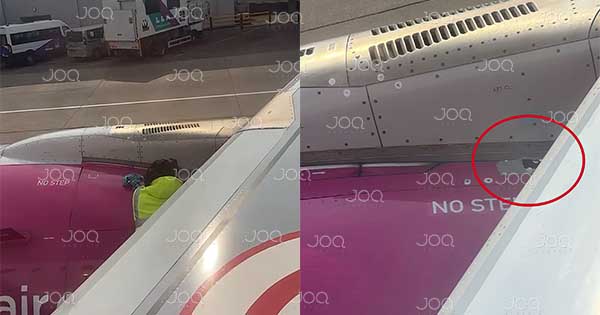 “Avioni i Wizzair nga Londra në Tiranë ka gropë te krahët, stafi po e mbulon me ngjitëse”