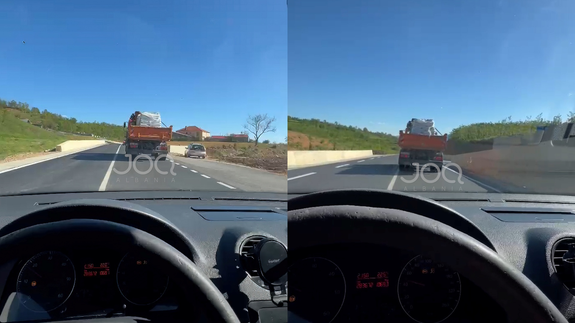 Qytetari bllokohet pas kamionit në Rrugë të Arbrit  Po parakalova marr gjobë