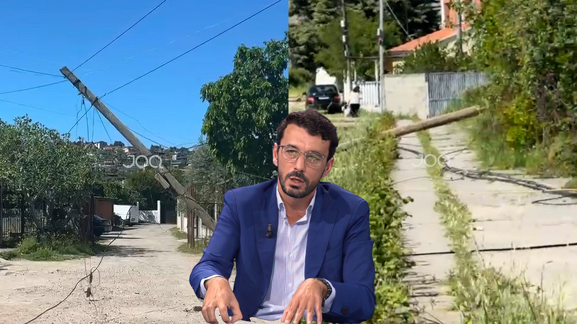  Për pak humbëm jetën   shtyllat në Lezhë rrezik për banorët