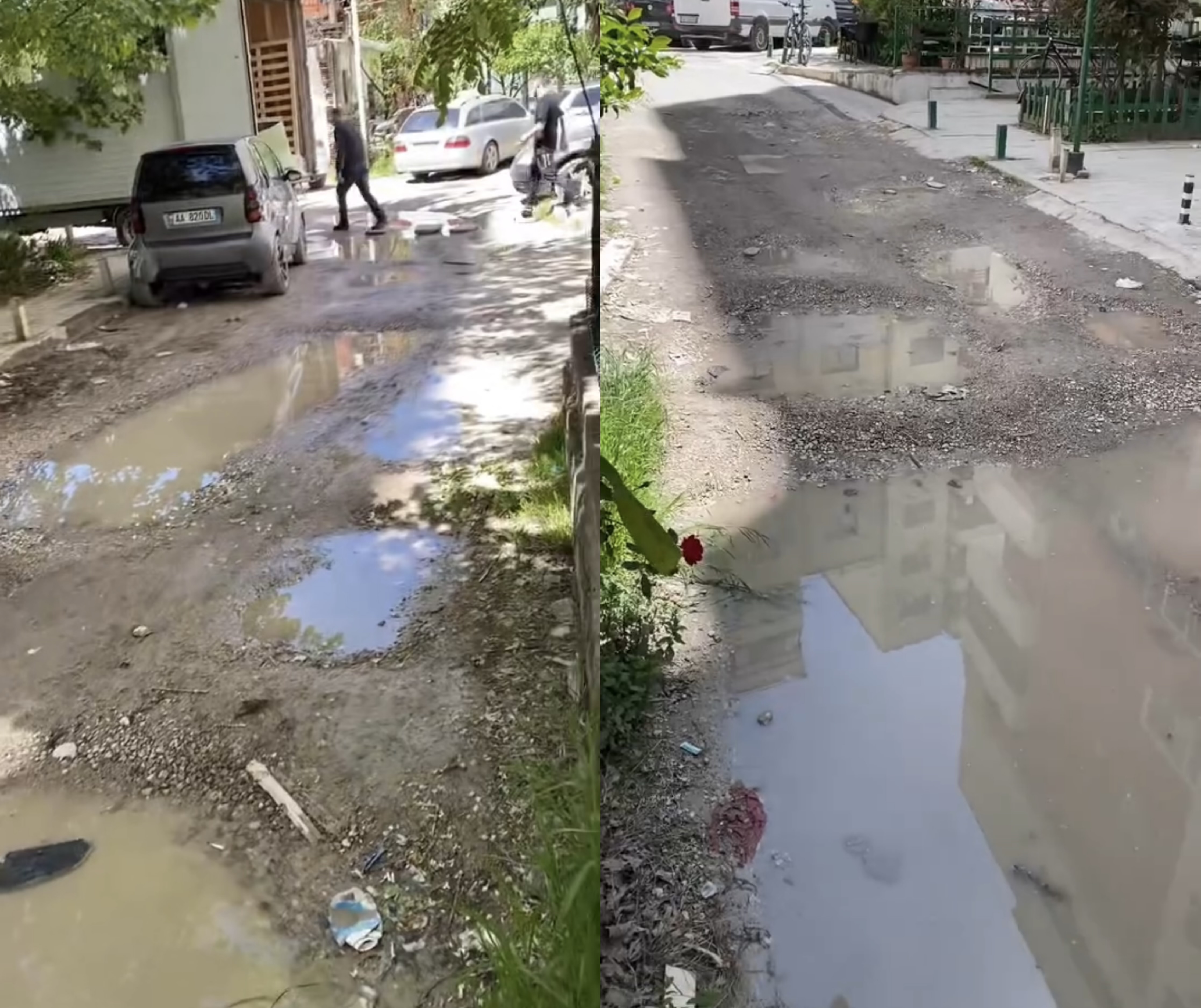 “Rrugët me gropa po na shkatërrojnë makinat!” Banorët e Tiranës: Mezi dalim nga shtëpia