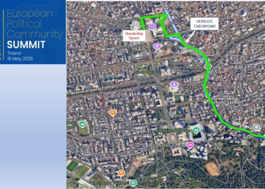 Samiti i 16 Majit në Tiranë, rrugët që do bllokohen nga nesër 