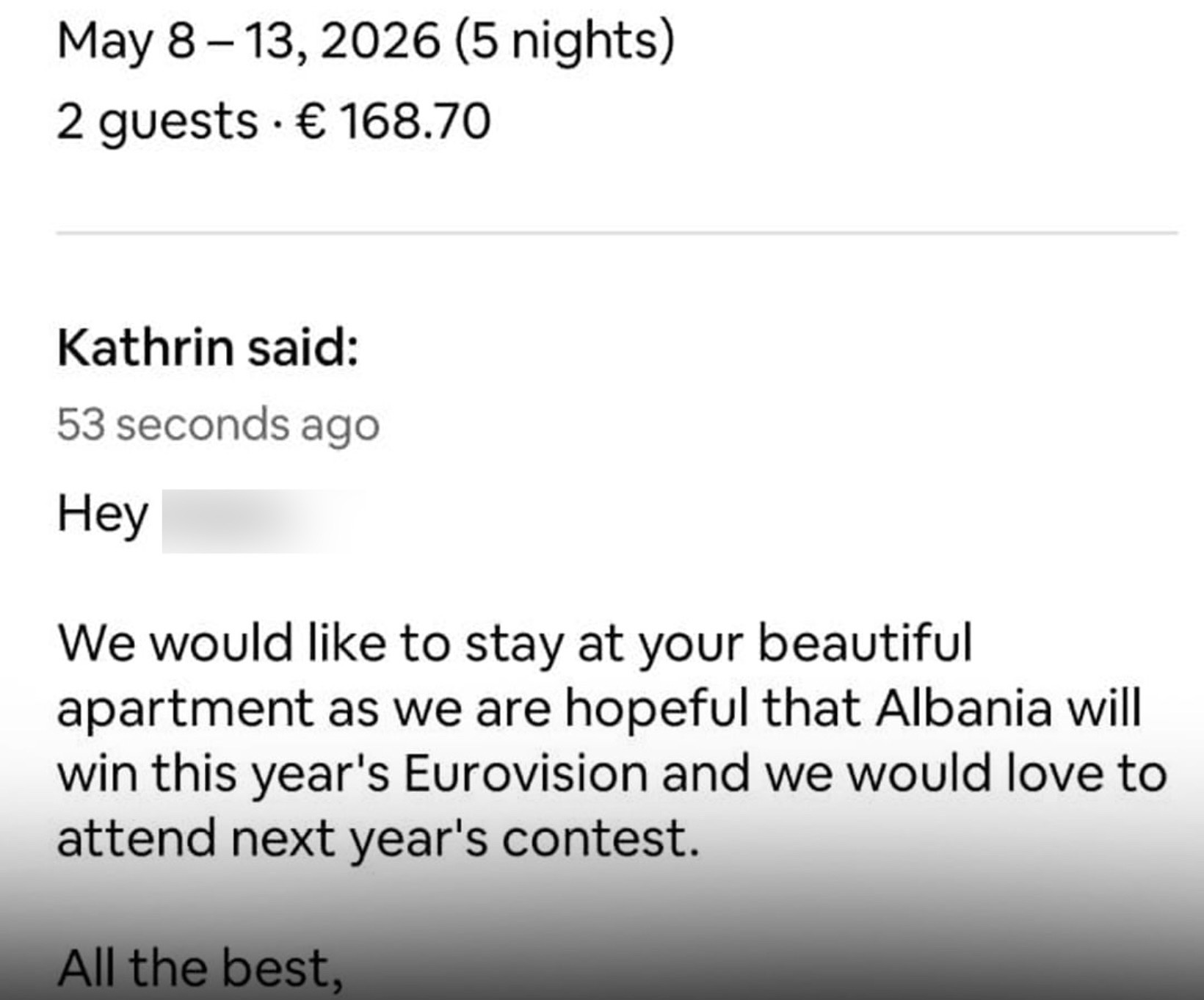 Shpresonin për fitoren e Shqipërisë në Eurovizion, turistët prenotuan në Airbnb për 2026