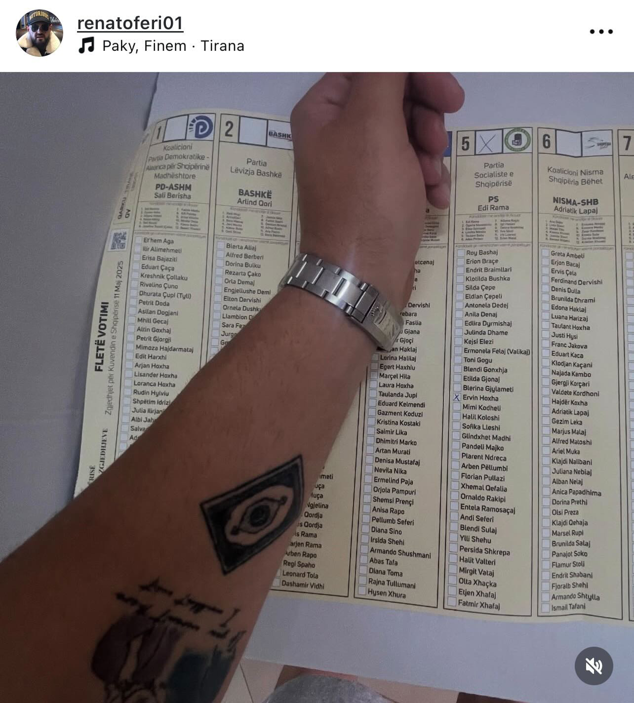 Patronazhisti provon publikisht mbështetjen për partinë në Instagram