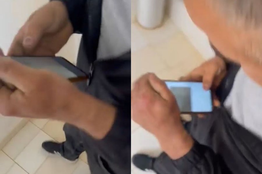Qytetari ‘kapet mat’ duke i bërë foto votës, futet në tualet për t’u fshehur