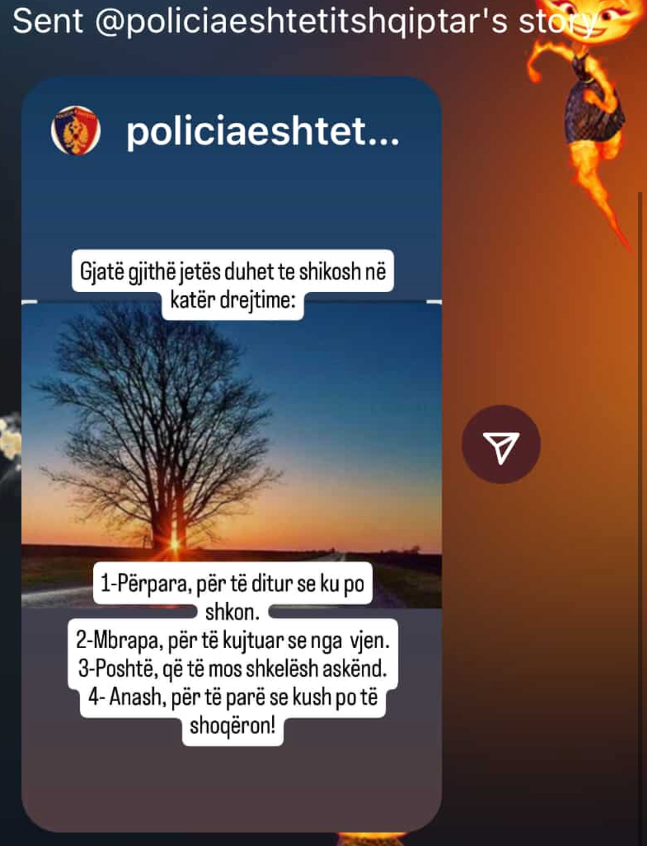 Ilir Proda hedh story filozofik: Shiko në 4 drejtime! Ngatërron Instagram dhe e fshin