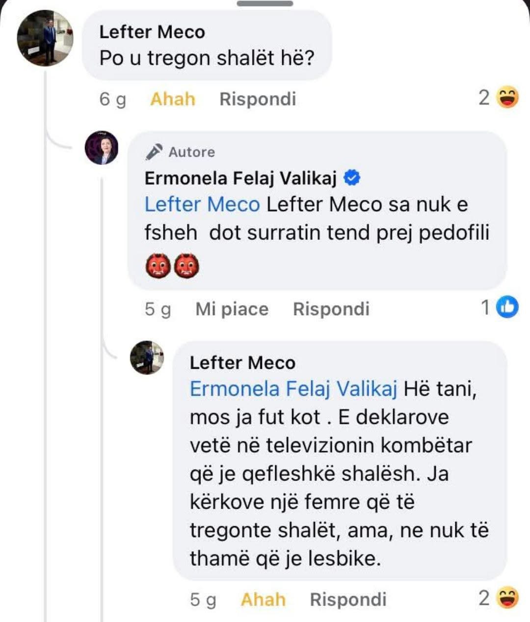 Ermonela mërzitet se Lefteri i përmend shalët: Ti qenke p*dofil!