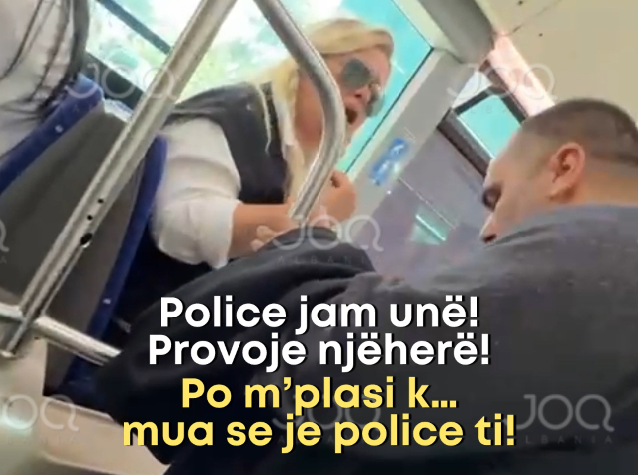 Skandal në autobus! Burri-gruas: Më plasi k… mua se je police ti