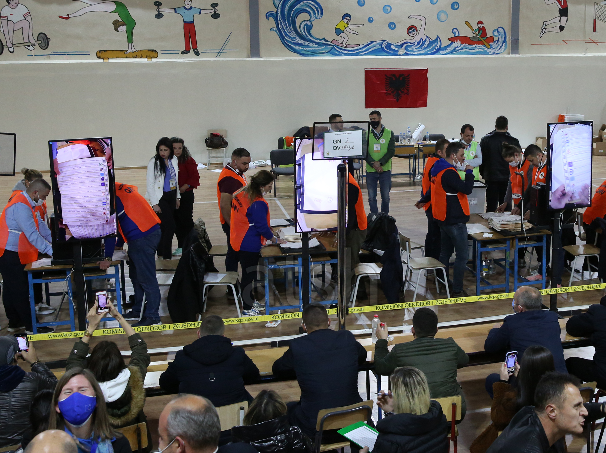 Zgjedhjet 2025/ Numërohen 192 kuti votimi, PS kryeson me 54.13%, ndiqet nga PD-ASHM me 33.96%